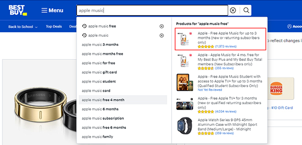 find 3 months free apple music best buy