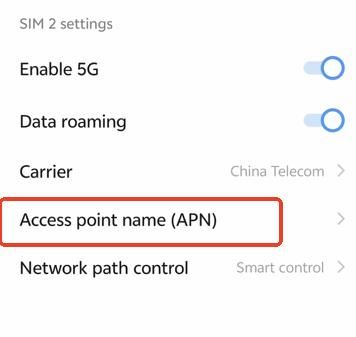 access point name