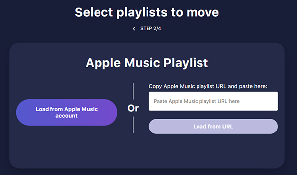 load apple music songs in tunemymusic