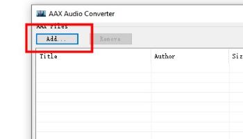 add audiobooks to aax audio converter