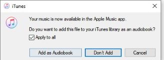 add mp3 file as audiobooks on itunes