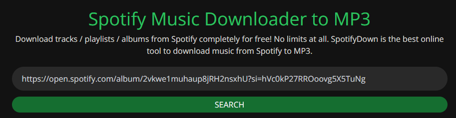 add spotify music spotifydown