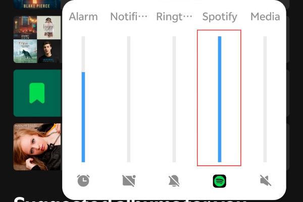 adjust volume slider on mobiles