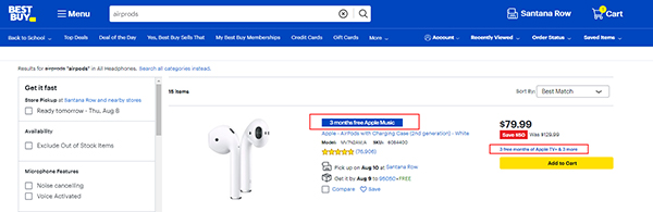 find airpods on best buy