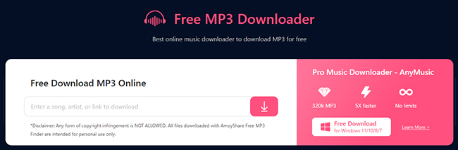 amoyshare free music download website