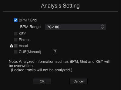 analysis settings in rekordbox