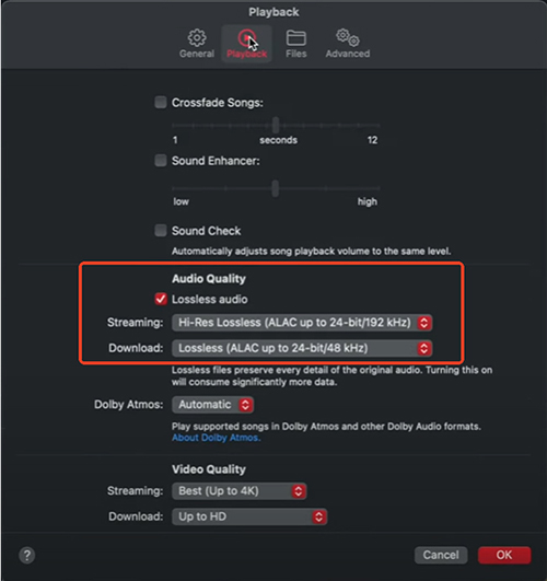 increase apple music audio quality on mac