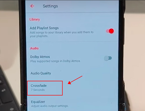 apple music crossfade android