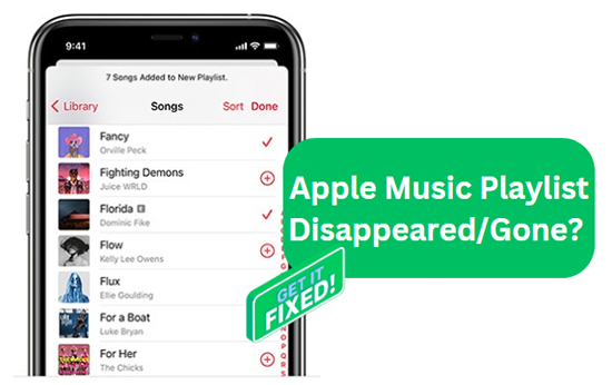 apple music playlist disappeared