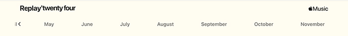 choose apple music monthly replay on web player