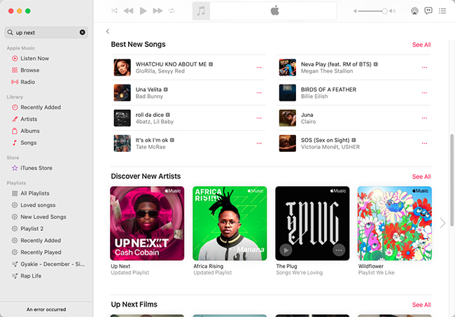 apple music up next artist