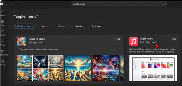 find apple music app for windows