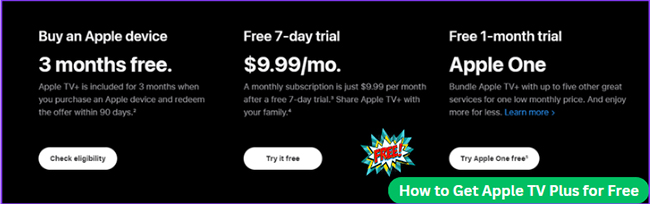 apple tv plus for free