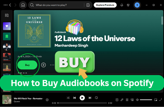 how to buy audiobooks on spotify