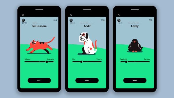 choose pet personality on spotify for pets