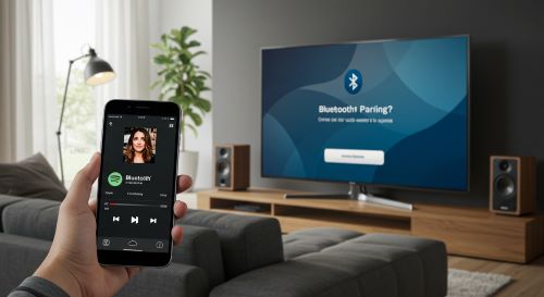 connect spotify to sharp tv via bluetooth