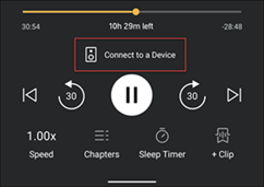 connect to a device on audible