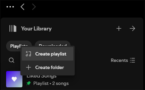 create spotify playlist