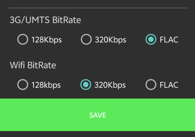 designate flac as output format on fildo