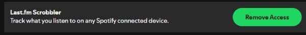 disconnect lastfm to spotify from spotify