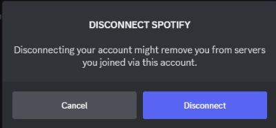 disconnect spotify to discord