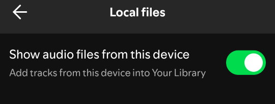 enable local files on mobiles