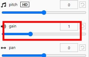 gain option in global speed