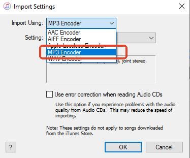 import audible books as mp3 encoder in itunes