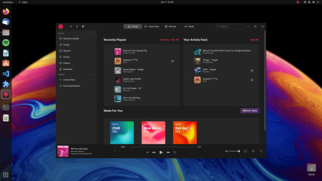 install apple music client on linux cider