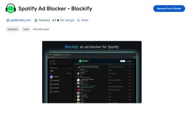 install spotify ad blocker extension