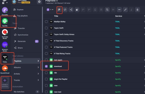 integrate spotify with rekordbox by transferring spotify playlists to tidal