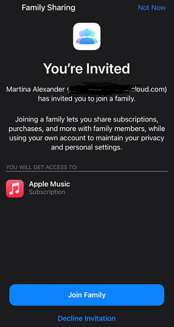 join apple music family plan