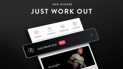 just work out option on peloton