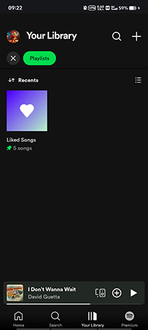 Launch Spotify app on mobile