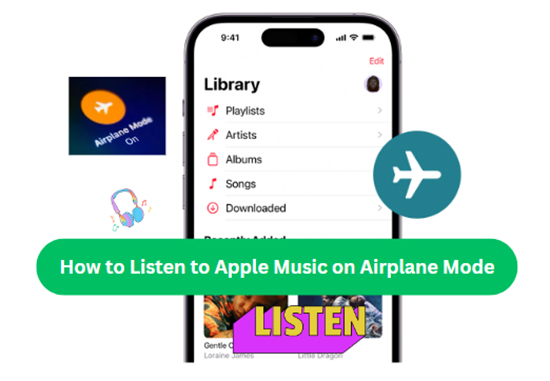 listen to apple music on airplane mode