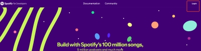 log in to spotify developer dashboard
