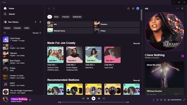 New theme for Spotify