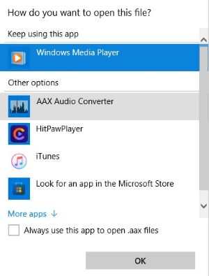 open aax file with windows media player