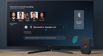 play spotify through bluetooh on samsung tv