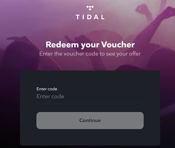 redeem tidal free trial 3 months