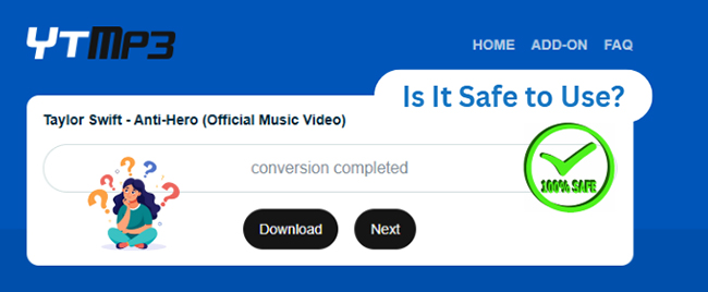 safe to use ytmp3 youtube to mp3 converter