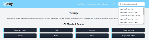 search tubidy music