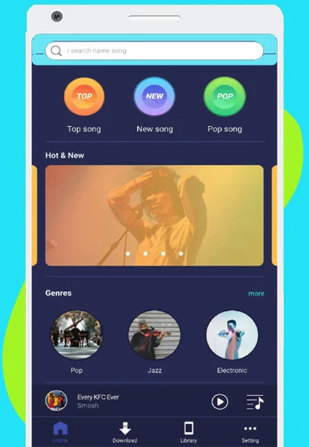 search music in tubidy app