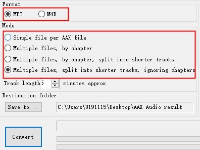 set output format and mode