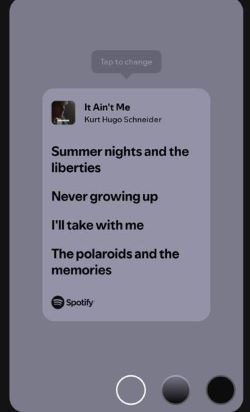 share spotify lyrics on x