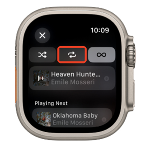 shuffle apple music on apple watch