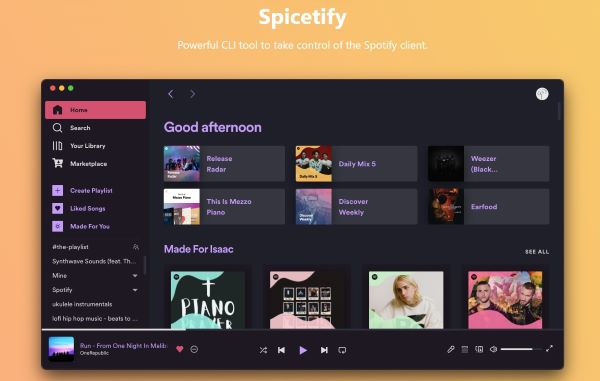 spicetify homepage