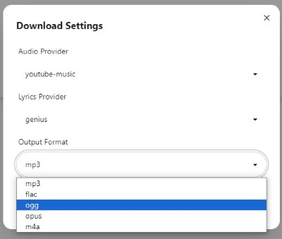 spotdl settings