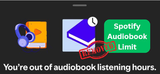 spotify audiobook limit