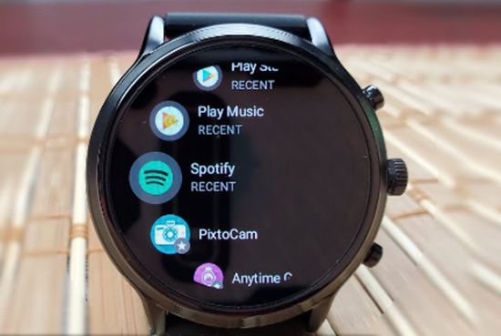 play apple music on fossil watch via spotify